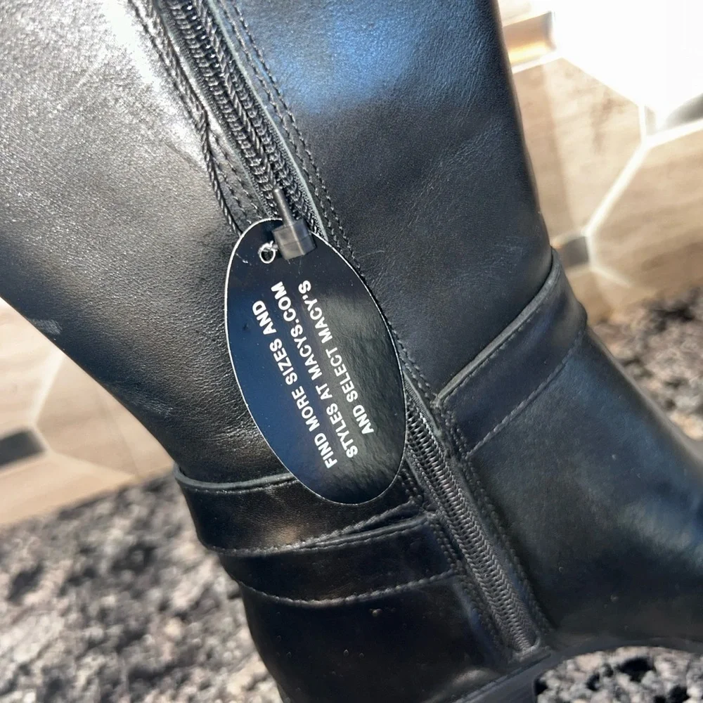 Alfani Berniee Step N Flex Tall Riding Boots – Black | Size 5 | NWT